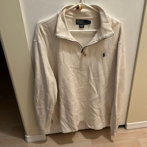 Oversized polo zip up